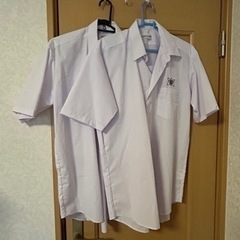 (南池田中学)制服男子夏用シャツ（中古未着用あり）