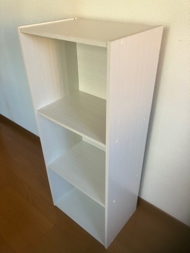 ★カラーBOX　大（白木目3段）「美品」