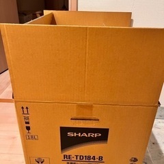 SHARP 電子レンジ　RE-TD184 ブラックの画像