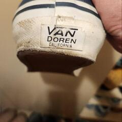 VANS　バンズ　ヴァンズエラ　紺/黄　スニーカーの画像