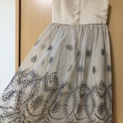 フォーマルドレス　ベージュ140の画像