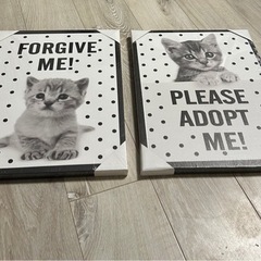 【新品】猫　壁掛けアート