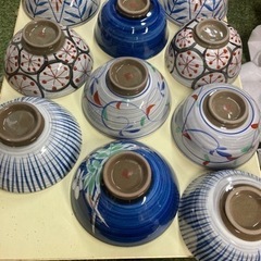 幸陶苑　幸泉作　飯碗汁碗　5柄碗揃の画像