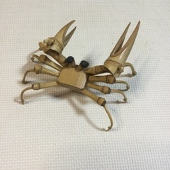 竹細工のカニの画像
