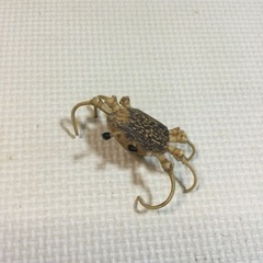 ミニチュア竹細工のエビとカニのセットの画像