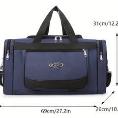 【新品】大容量トラベルバック　臙脂色（えんじいろ）　の画像