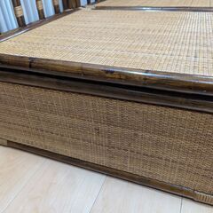 ヴィンテージラタンソファー（ひとりがけ3個セット）の画像