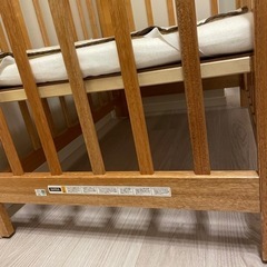 カトージ　ベビーベッド　ミニベッド　ナチュラルの画像