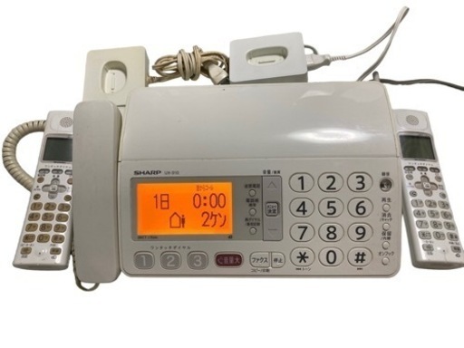 SHARP シャープ デジタルコードレスFAX 子機2台付き 1.9GHz DECT準拠方式