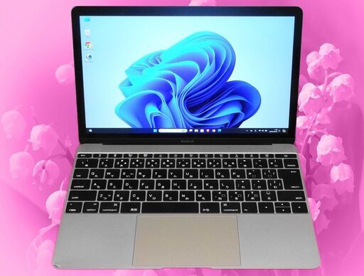 【二刀流】【大人気】ローズゴールド MacBook ＆ Windows11 Pro Webカメラ Bluetooth オフィス2021