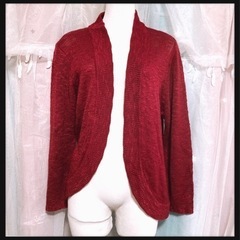 ꒰SHOO•LA•RUE꒱透かし編みニット 長袖 カーディガン ...