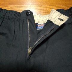 【新品未使用】 BAY-LEAF VINTAGE　黒綿パンツ◆TOPVALE　V首白肌シャツ　各１枚◆両方LLサイズ◆訳ありの画像