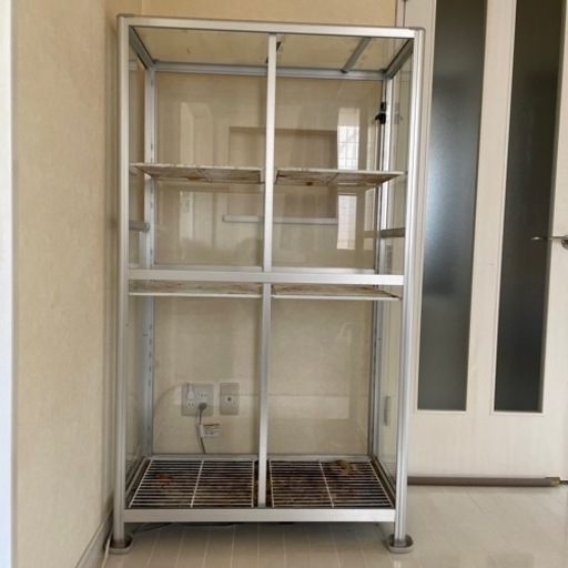 3台まとめて観葉植物 ガラスケース