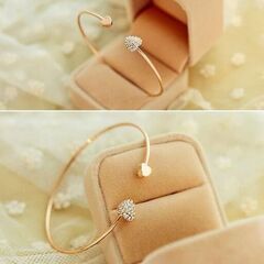 ダブルハートバングル②（新品）の画像