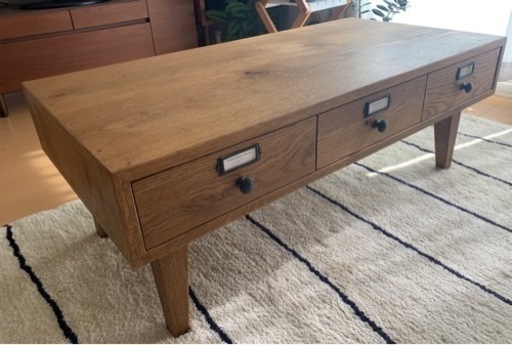 アンティーク風　リビングテーブル　デスク