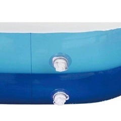 【決まりました】新品✨ジャンボ ビニールプール 電動空気入れ付き 200✖️148 水遊びの画像