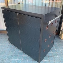 ▼値下げ▼可動式★ 配膳ワゴン 通気口あり 木製 の画像