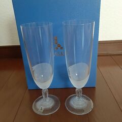 新品未使用　LASKA シャンパングラス　2客セット