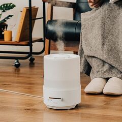 🍎未使用？プラスモア上部給水 超音波式アロマ加湿器 PBAHF002の画像