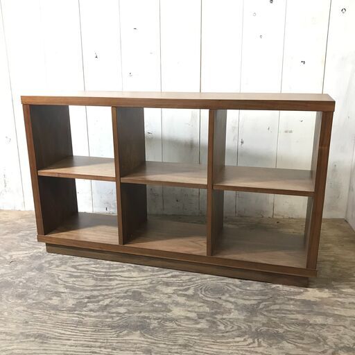 8/16終HR スタッキングシェルフ 収納 棚 ウォールナット 3x2 BSF-WN119 可動棚 家具 インテリア 24e菊TK