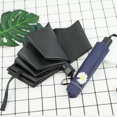 【梅雨前SALE】傘メンズレディース ポータブル折りたたみ傘 Uv 手動傘 日焼け止め ブルーの画像