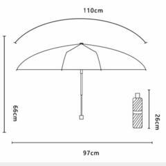 【梅雨前SALE】傘メンズレディース ポータブル折りたたみ傘 Uv 手動傘 日焼け止め ブルーの画像