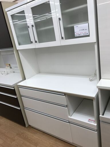 ★ジモティ割あり★ ニトリ 食器棚 白 クリーニング済み KJ5059