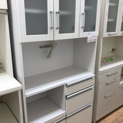 ★ジモティ割あり★  食器棚 白 クリーニング済み KJ5061