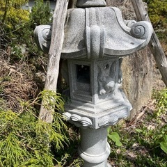 立灯籠　庭石　190cmの画像
