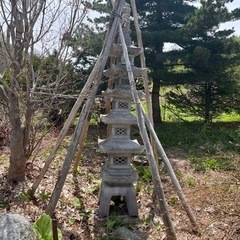 立灯籠　庭石　  240cmの画像