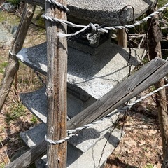 立灯籠　庭石　  240cmの画像