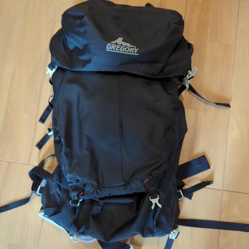 グレゴリー　黒　登山用　リュック　男性用