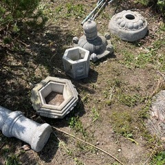 立灯籠　庭石　　160cmの画像