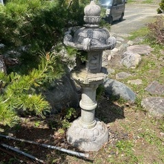 立灯籠　庭石　　160cmの画像