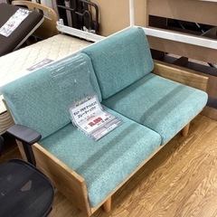 KE-6【新入荷　リサイクル品】モルト　2シーターソファ　ターコイズブルー
