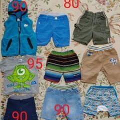 ベビー服　男の子　８０、９０サイズ　９点セット①