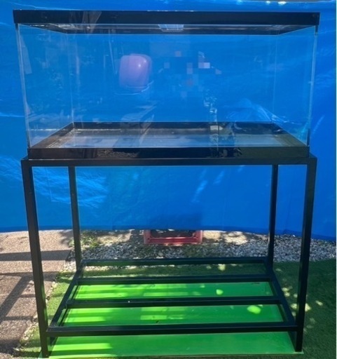 アクリル水槽　1200 上部フィルター　水槽台