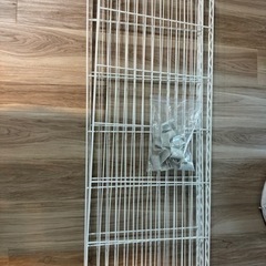 キャスター付き　収納ラック　キッチンラック　北欧　しろの画像