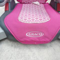 グレコ　ジュニアシート　ピンク　使用感ありの画像