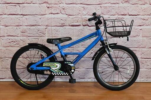 【完売御礼】CBA18型 ヒーローモーターズ れーしんぐかー 中古 幼児用自転車 青色