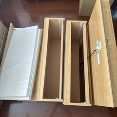ニトリ　シングル ベッドフレーム(カイト3 浅型収納付き/LBR)の画像