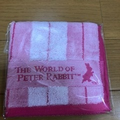 ★新品　PETER RABBIT　ハンカチ ピンク 