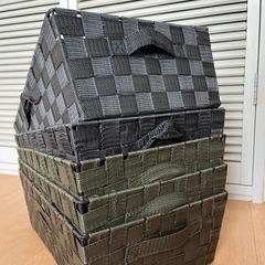家具  収納ボックス　フタなし５個の画像