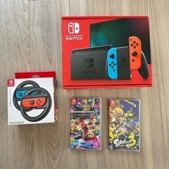 【保証書あり】ソフト付きNintendo Switch 本体　