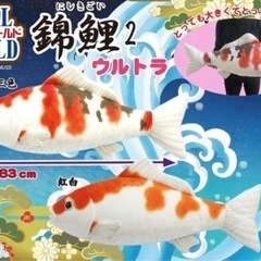 【リアルワールド】錦鯉ウルトラビッグ 紅白ぬいぐるみの画像