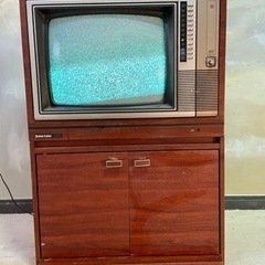 ★昭和アンティークレトロ ナショナル パナカラー 16型 ブラウン管 テレビ★の画像