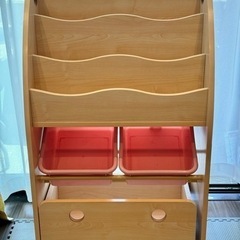子ども用絵本・おもちゃ収納ラック