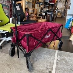 【売約済み】【実質表示価格より最大２０％お値引き！！】  COLEMAN コールマン アウトドア ワゴン アウトドアワゴン カート BBQ バーガンディ 限定色 レア キャンプ おもちゃ入れ  おしゃれ 品川区 リサイクルショップ ランバールーム 武蔵小山店 武蔵小山パルム 戸越銀座 の画像