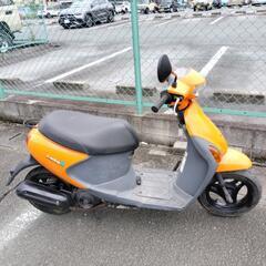 　自賠責保険付き　バイク スズキ　レッツ4  インジェクション　実働の画像