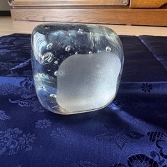 【中古品】ガラスの置物　ペイパーウェイトの画像